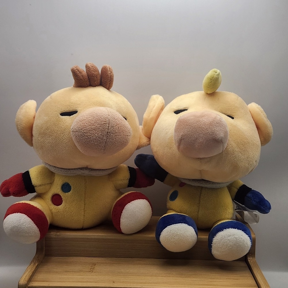 Sanei Pikmin All Star Collection Olimer Louie Plush Set of 2 PK06 PK10 Nintendo